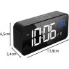 13119 5 multifunkcni zrcadlove hodiny s budikem a teplomerem cerne 6