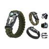 Náramok prežitia Paracord 5 v 1 (Farba Army)