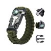 Náramek přežití Paracord 5 v 1 (Barva Army)