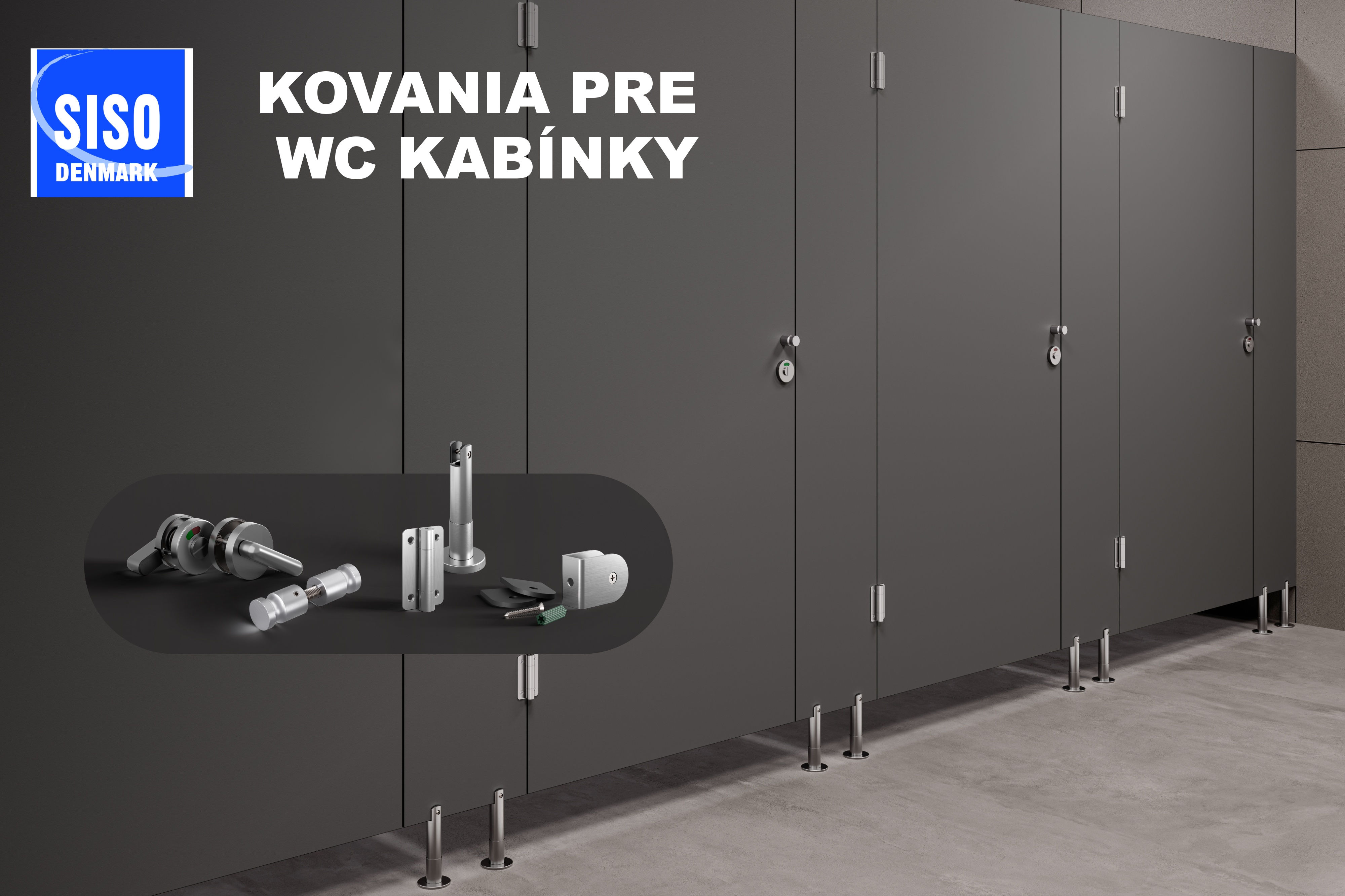 Kovania pre WC kabínky