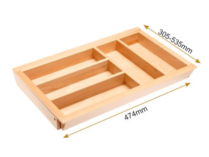 Príbornik buk 60 L500, 305-535mm