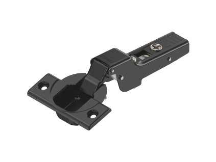 Záves blum polonaložený ONYX čierny 110°, PUSH