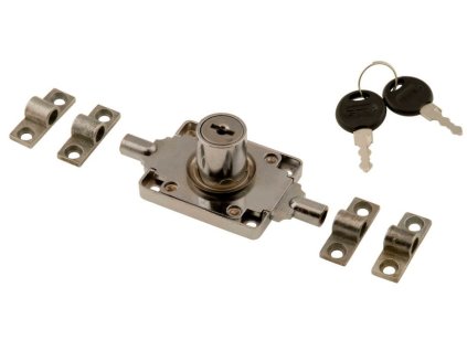 104/x PL zámok rozvorový + 2ks tyče