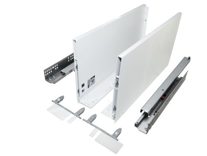 TeVeX zásuvka slim box nizky "D" biely, H:212mm