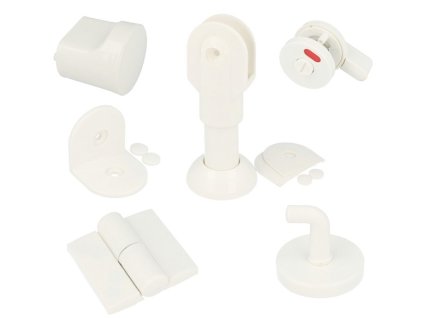 WC sada plastová pravá biela