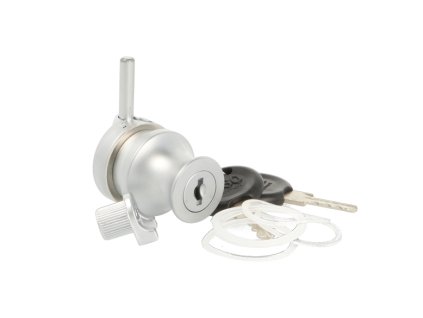 X-689 matný chróm zámok na sklo