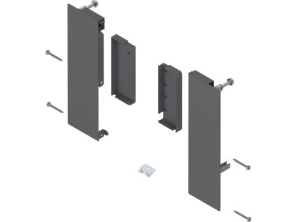 Držiak čela vnútorná zásuvka E orion šedá - reling, Boxcap