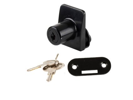 Zámok na jednosklo čierny SQUARE