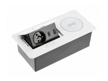 AVARO PLUS, biela 1x220+2xUSB