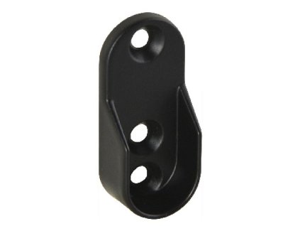 Úchytka nábytkovej tyče ČIERNA D10