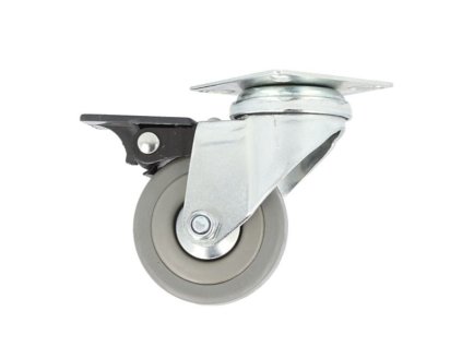 Nábytkové koliesko 75mm otočné s brzdou