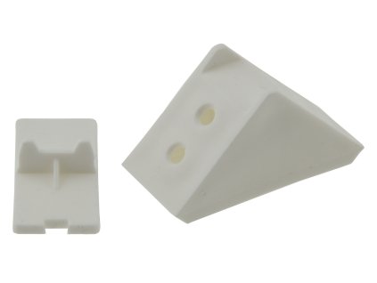 Spojka s krytom 4 dierová biela