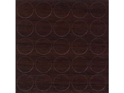 Krytka orech tmavý lepiaca 14mm (25)