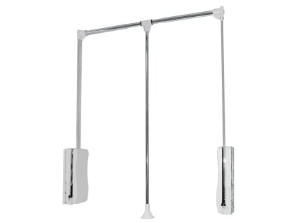 Sklopný vešiak 830-1150mm chróm/biely