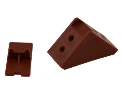 Spojka s krytom 4 dierová mahagon