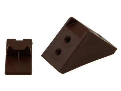 Spojka s krytom 4 dierová hnedá