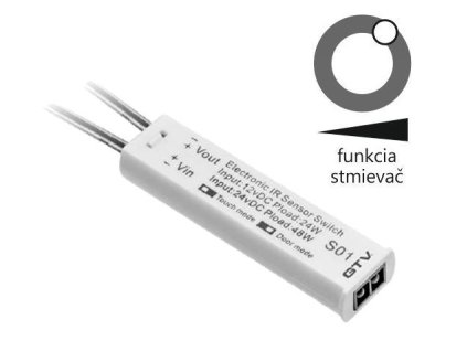 Senzor jedno/dvoj pólovy biely 12V,