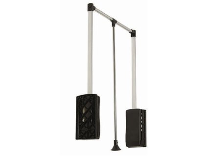 Sklopný vešiak 830-1150mm chróm/čierny