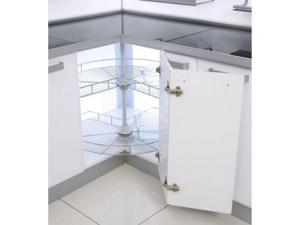 S-3022-C otočný 3/4 drôtený kôš chróm 830mm