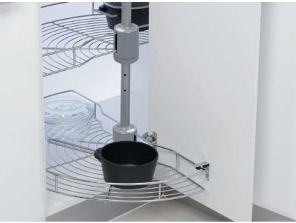 S-3011-C otočný 1/2 drôtený kôš, chróm 740mm