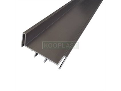 Úchytový profil S159 2,7m biela lesk, obojstranný