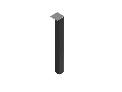 Noga aluminiowa 60x60 czarna