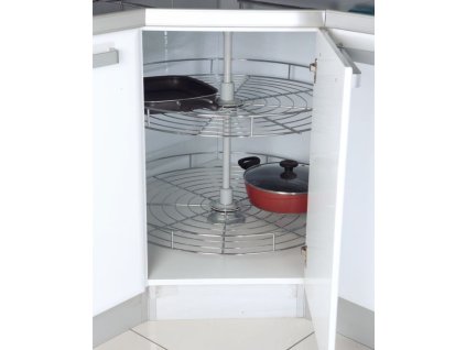 S-3033-C otočný 4/4 drôtený kôš chróm 600mm