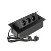 Výklopná predlžovačka čierna 3x220V