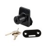 Zámok na jednosklo čierny rovnaky kľúč