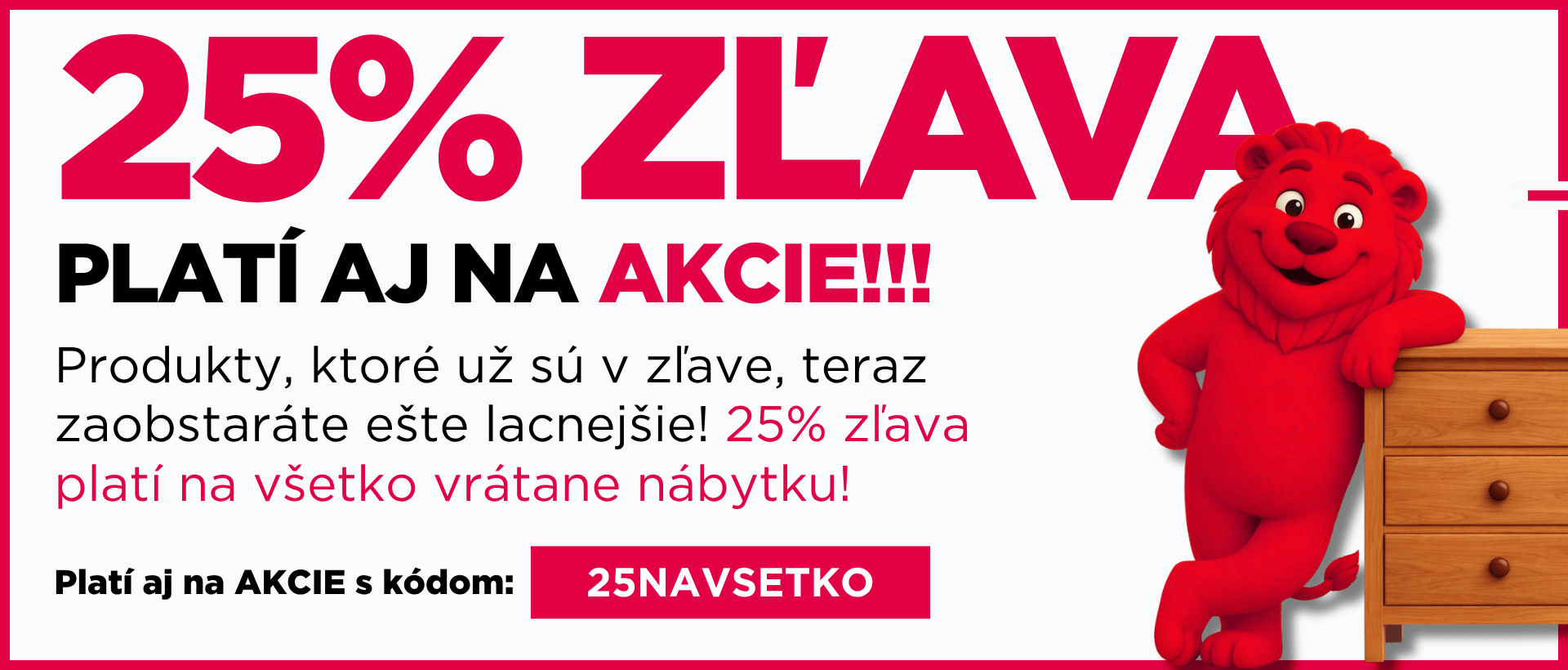 25% sleva
