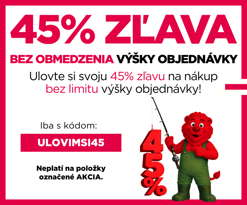 45% sleva bez limitu