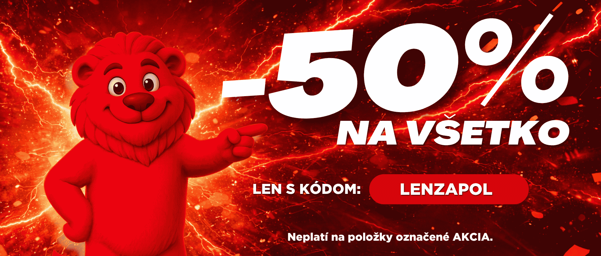 50% sleva