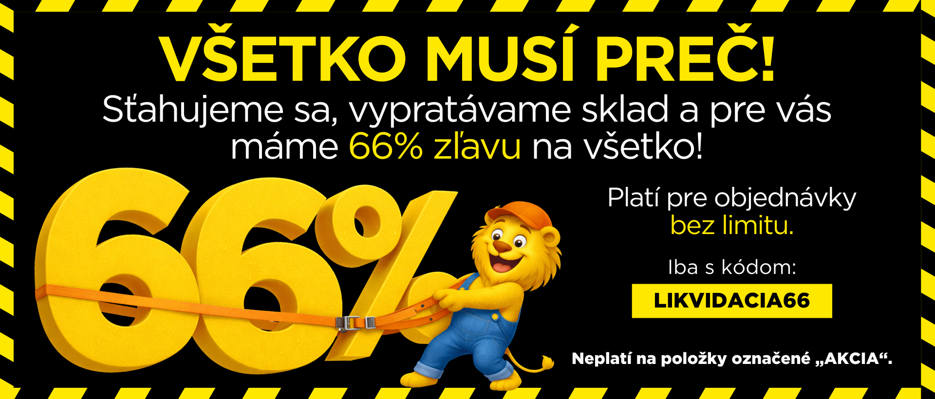 66% sleva stěhování