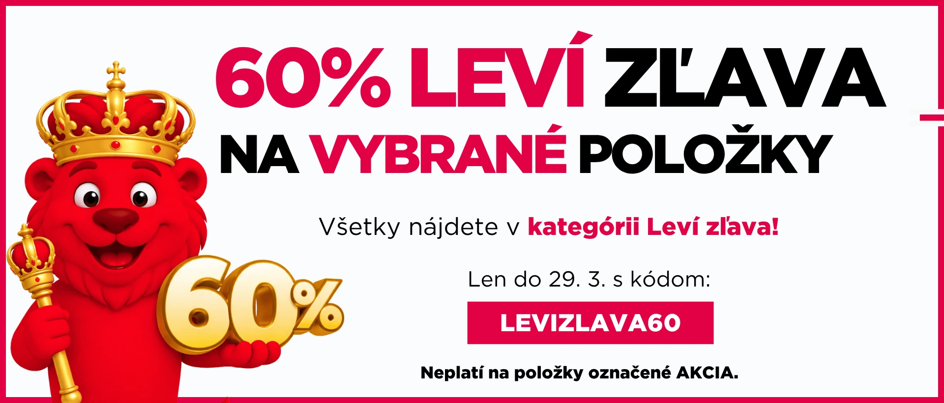 60% lví sleva