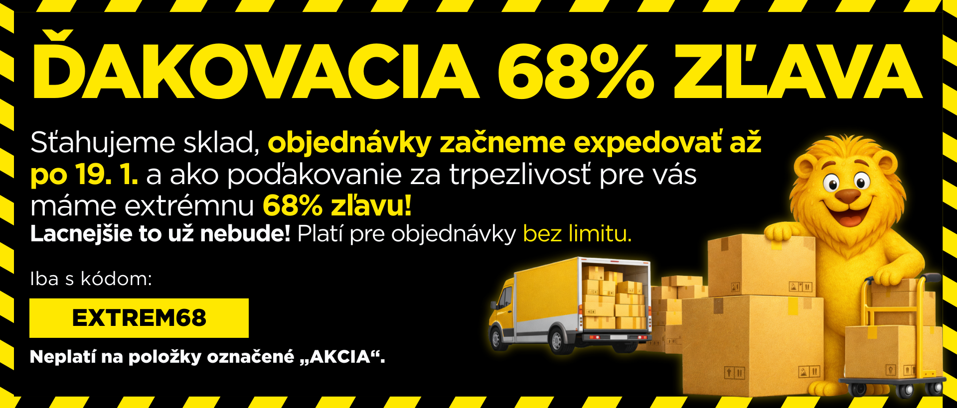 68% sleva