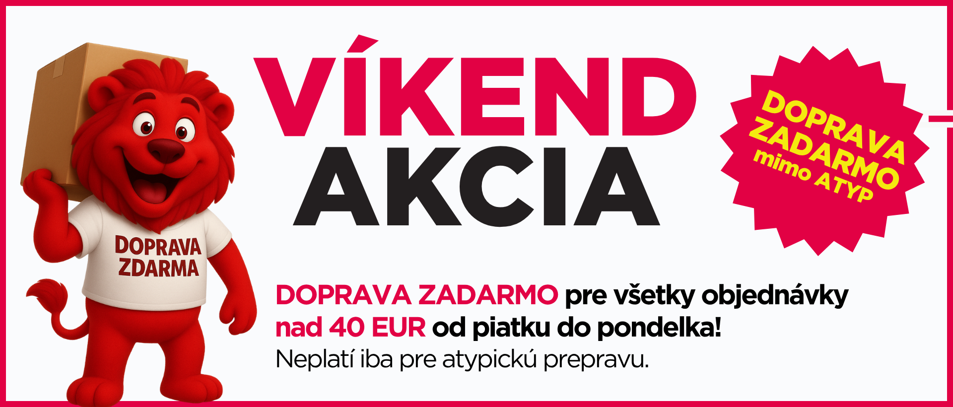 Doprava ZADARMO