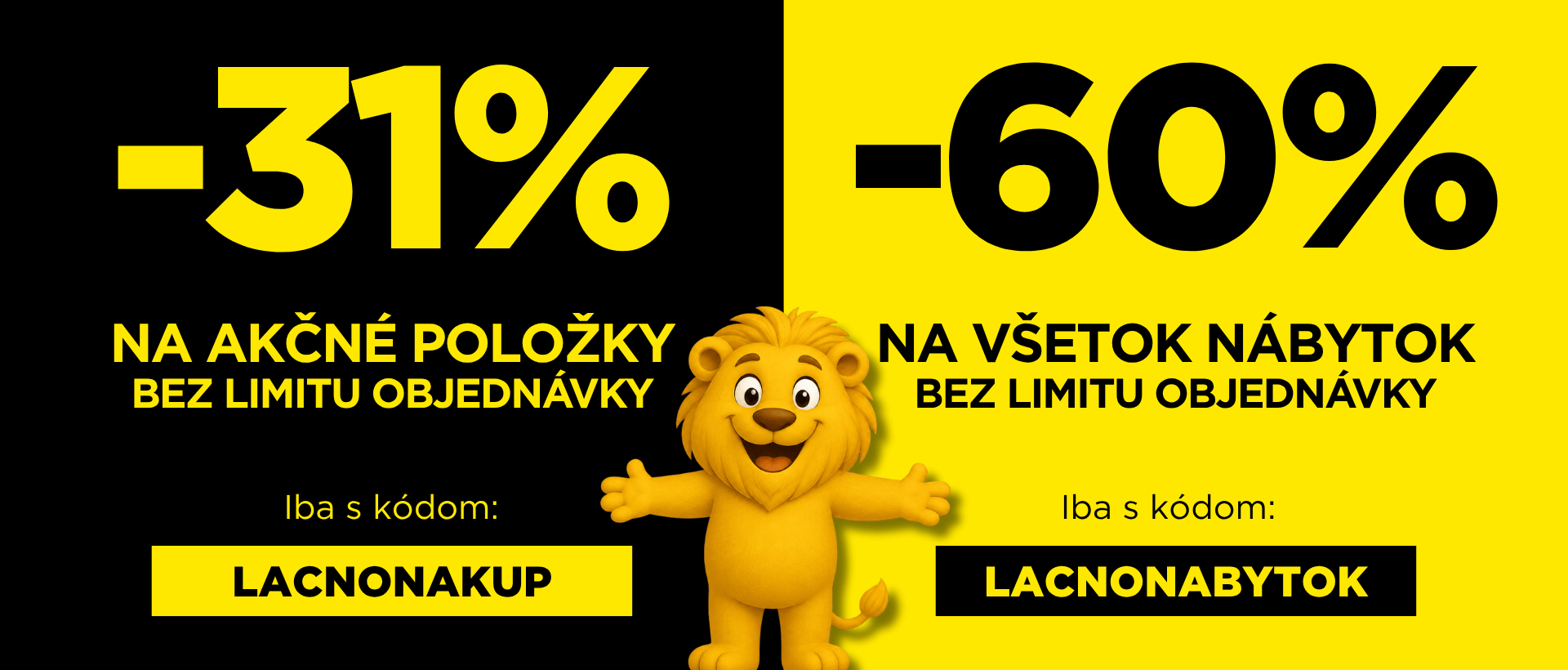 31% a 60% sleva