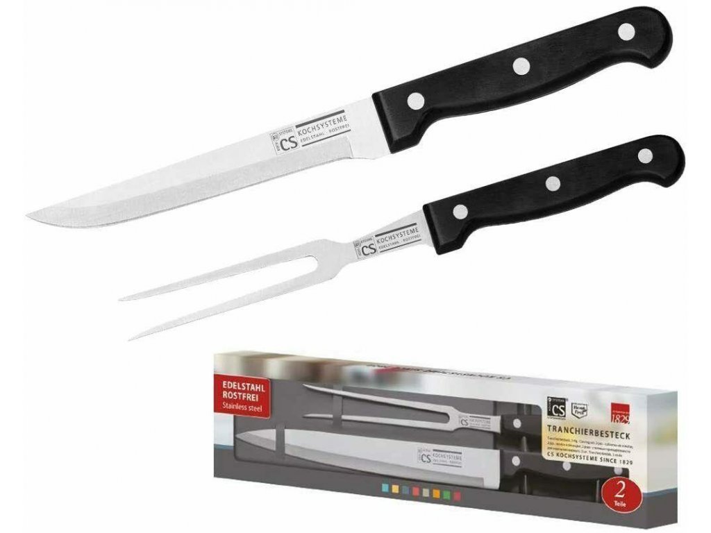 CS Solingen Sada - kuchyňský porcovací nůž + servírovací vidličkou