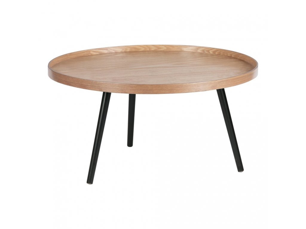 Béžovo-černý konferenční stolek WOOOD Mesa, o 78 cm