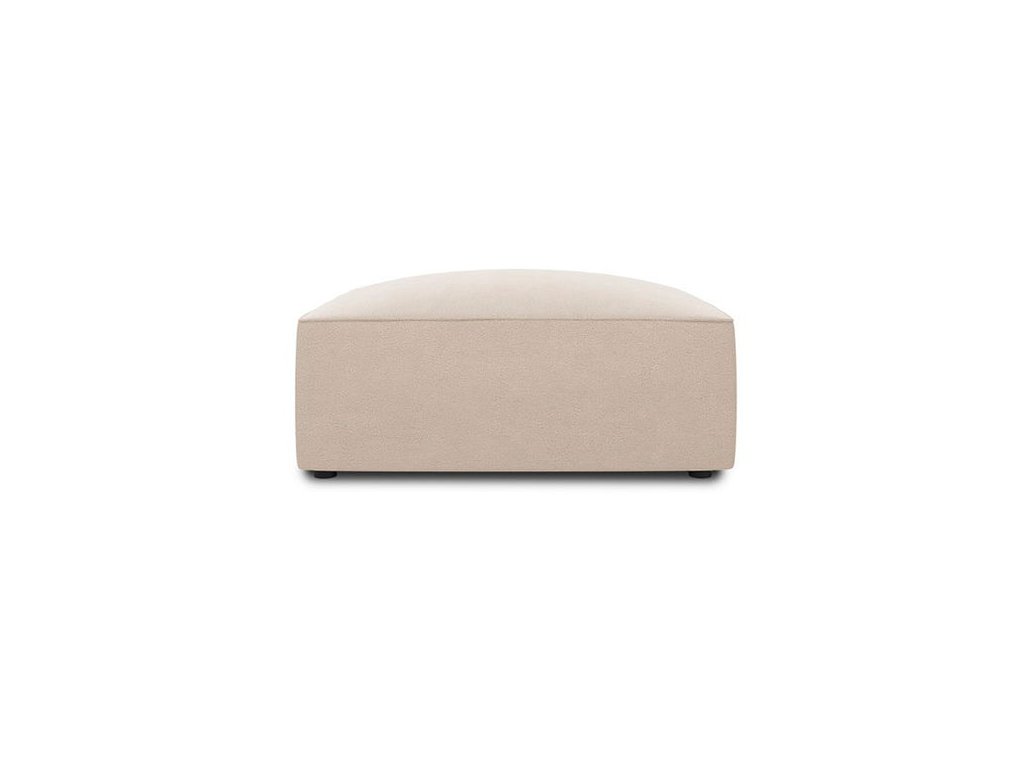Béžový čtvercový puf z plyšového sametu 93x40 cm Sao Windsor & CoWindsor & Co - WIN_POUF_44_F1_SAO1