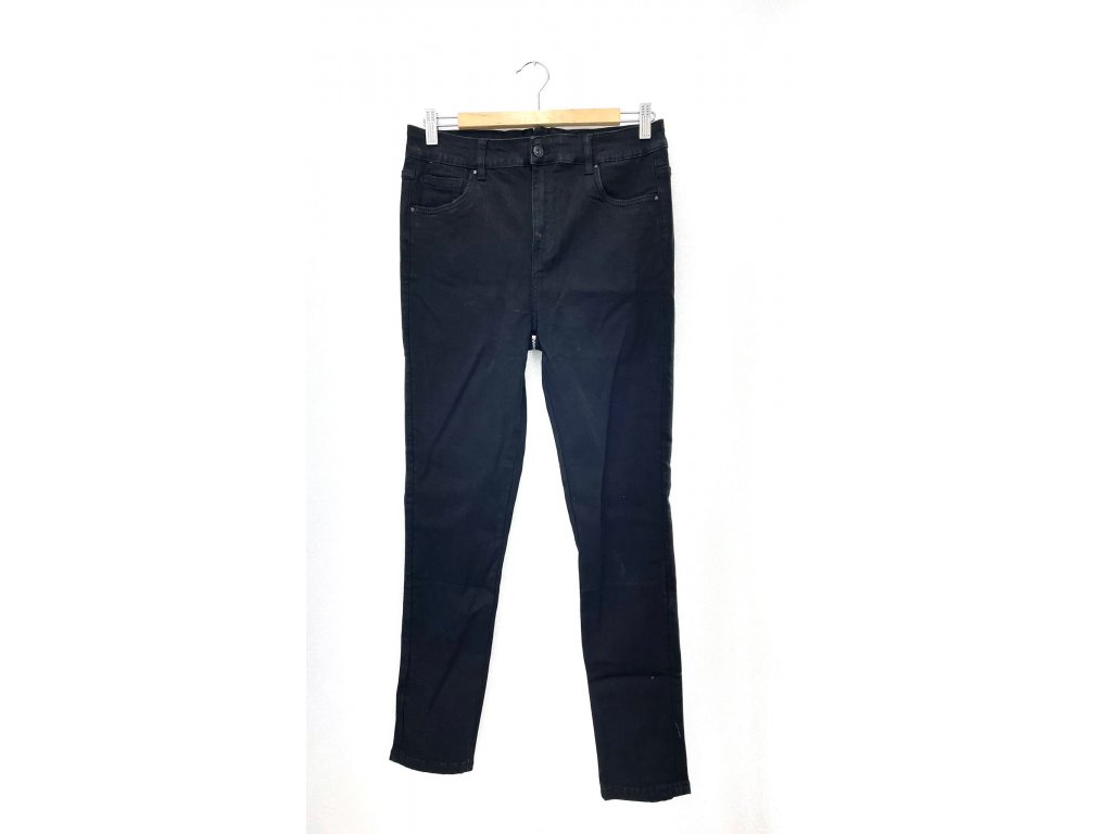 Dámské slim-fit džíny s designovým zadním zipem Toxik - černé