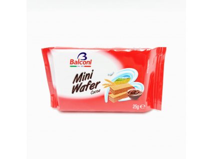 Balconi Mini Wafer - Sušenky s kakaovou náplní 20x25g