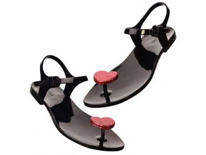 Zhoelala dámské sandály HEART TO HEART - RED (ZL-HH04)
