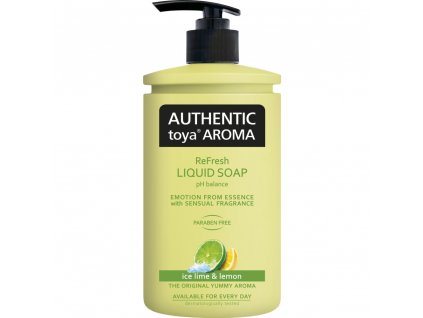 Authentic Toya Aroma - Tekuté mýdlo - Ice Lime a Lemon - 400 ml