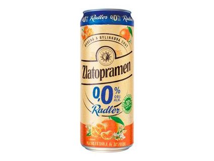 Zlatopramen Radler 500ml Mandarinka & Jasmín 0,0 %