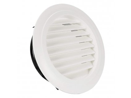 8palcový Bílý podhledový větrací otvor s vestavěnou síťkou proti hmyzu pro B