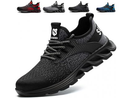 Suadex pracovní boty s ocelovou spičkou, černé