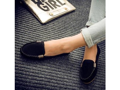 Dámské mokasíny Johnnie Černá - velikost 4