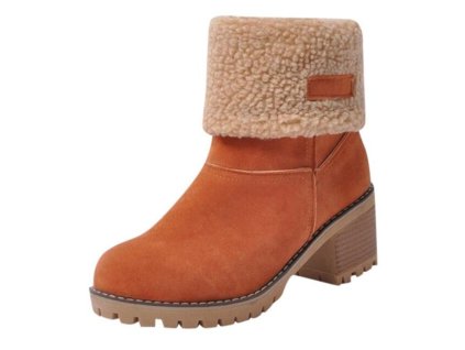 Dámské zimní boty Erta Oranžová - velikost 35