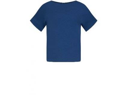 Tmavě modré tričko bavlněné klasické